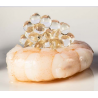 white pearls and shrimps